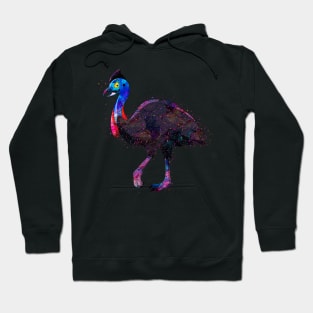 watercolor a cute cassowary smile Hoodie